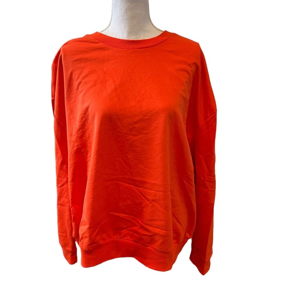 ASOS orange organic cotton plus size sweatshirt 18